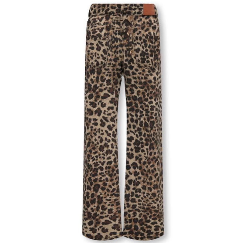 Bruin geprinte broek Gianna - Capuchon Fashion