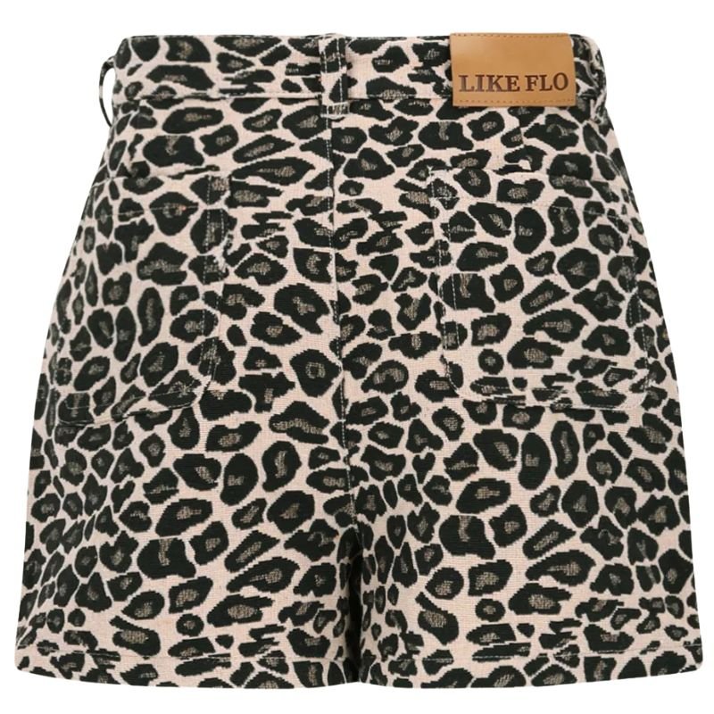 Bruin geprinte woven short Fini - Capuchon Fashion