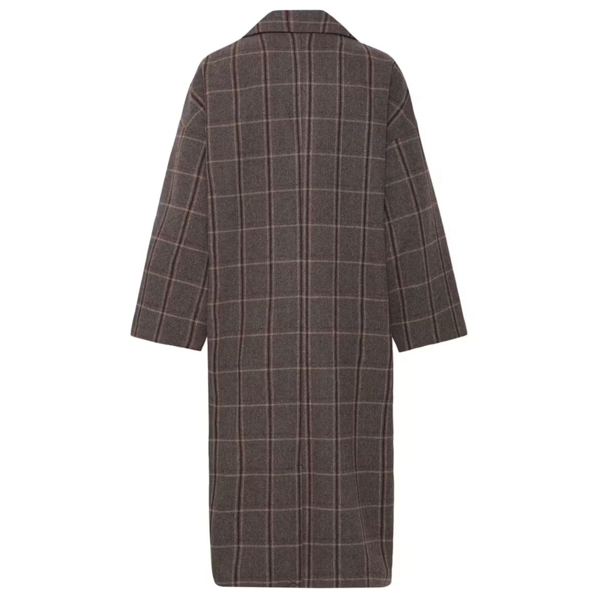 Bruine checkprint jacket Emmalu - Capuchon Fashion