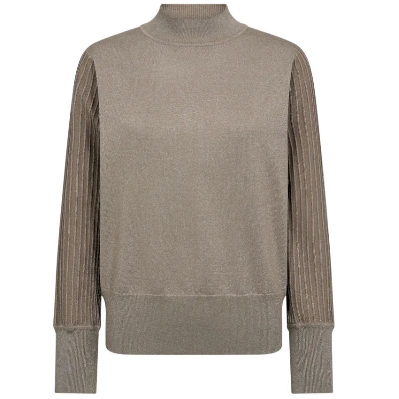 Bruine glitter pullover Bisolo - Capuchon Fashion