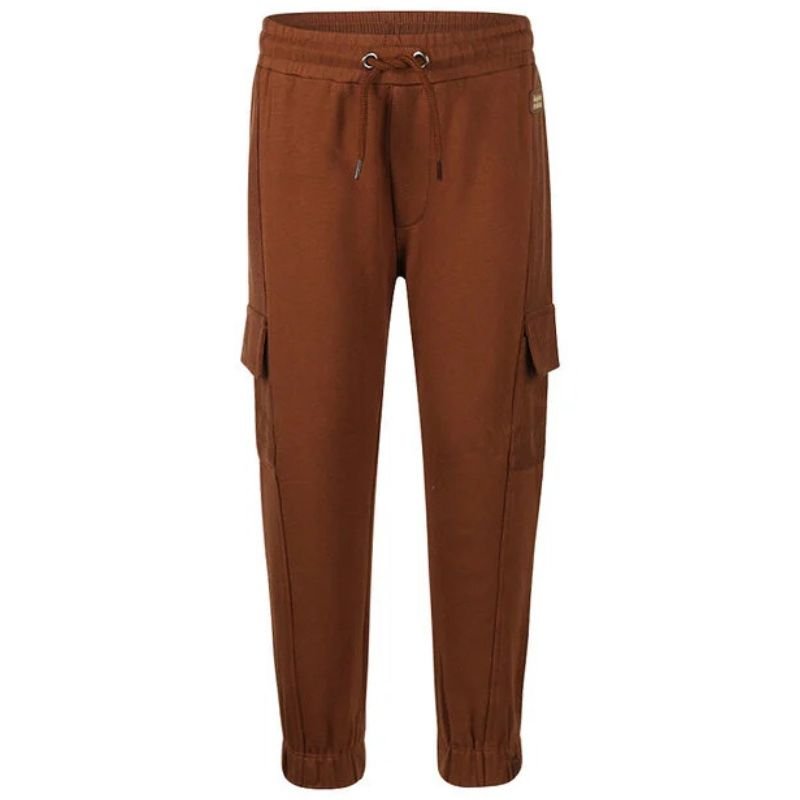 Bruine loose fit joggingbroek O56888 - Capuchon Fashion