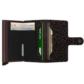 Bruine miniwallet Leo - Capuchon Fashion