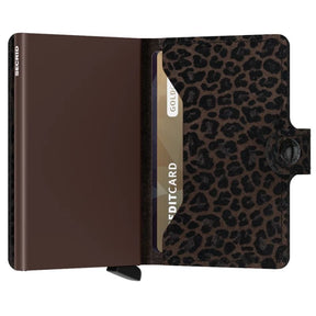 Bruine miniwallet Leo - Capuchon Fashion