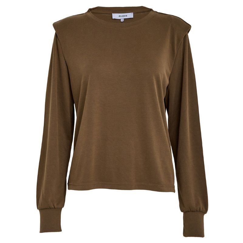 Bruine modal top Enja - Capuchon Fashion