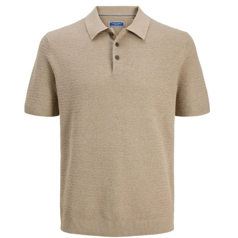 Bruine regular fit knit polo Bluriley - Capuchon Fashion