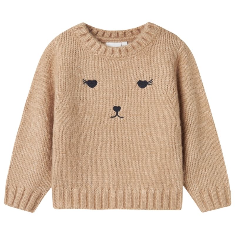 Bruine sweater Fobibi - Capuchon Fashion