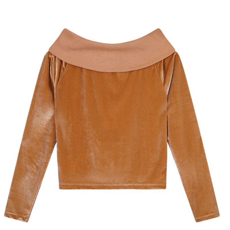 Bruine sweater Kelza - Capuchon Fashion