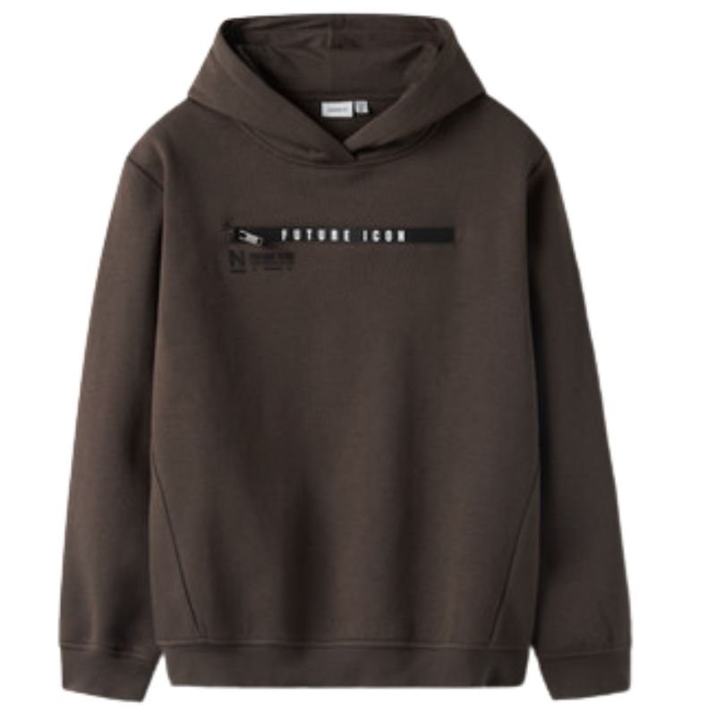 Bruine sweater Leonas - Capuchon Fashion