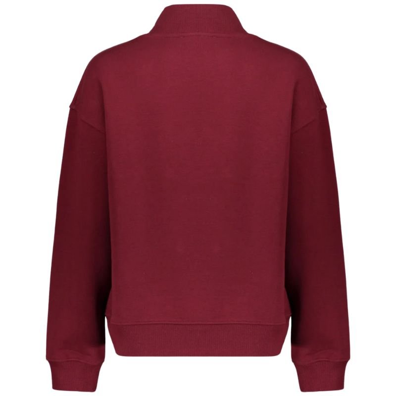 Burgundy col sweater 52600 met knopen - Capuchon Fashion