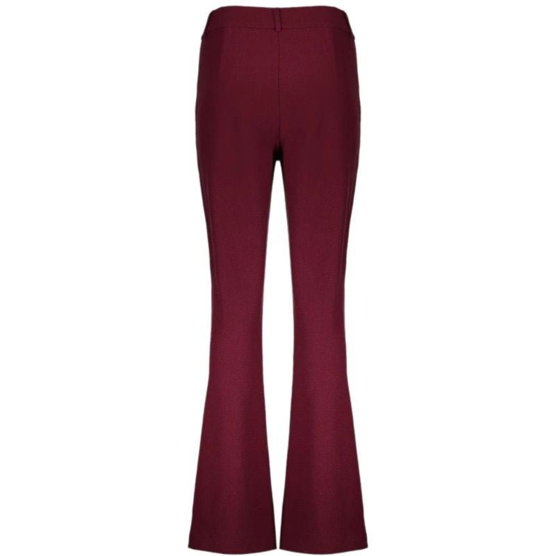 Burgundy comfy flared broek 51610 - Capuchon Fashion