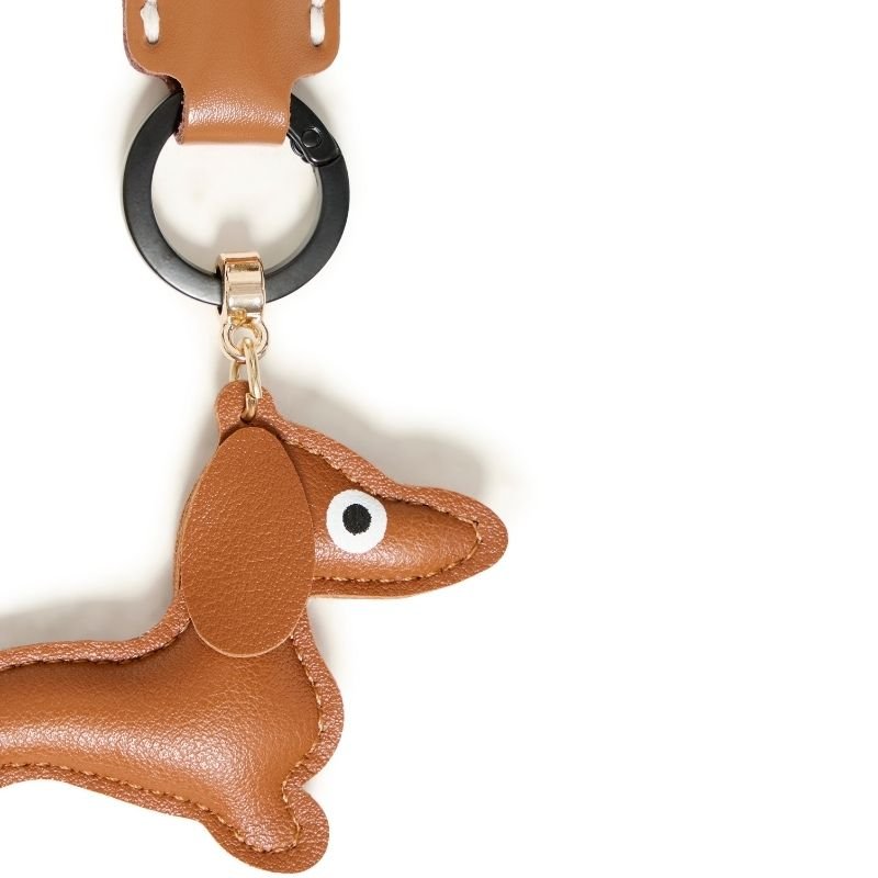 Cacao Nibs woven coated keyhanger Asa - Capuchon Fashion
