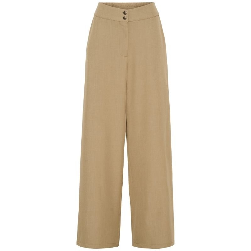 Camelbruine wide leg pantalon Lion - Capuchon Fashion