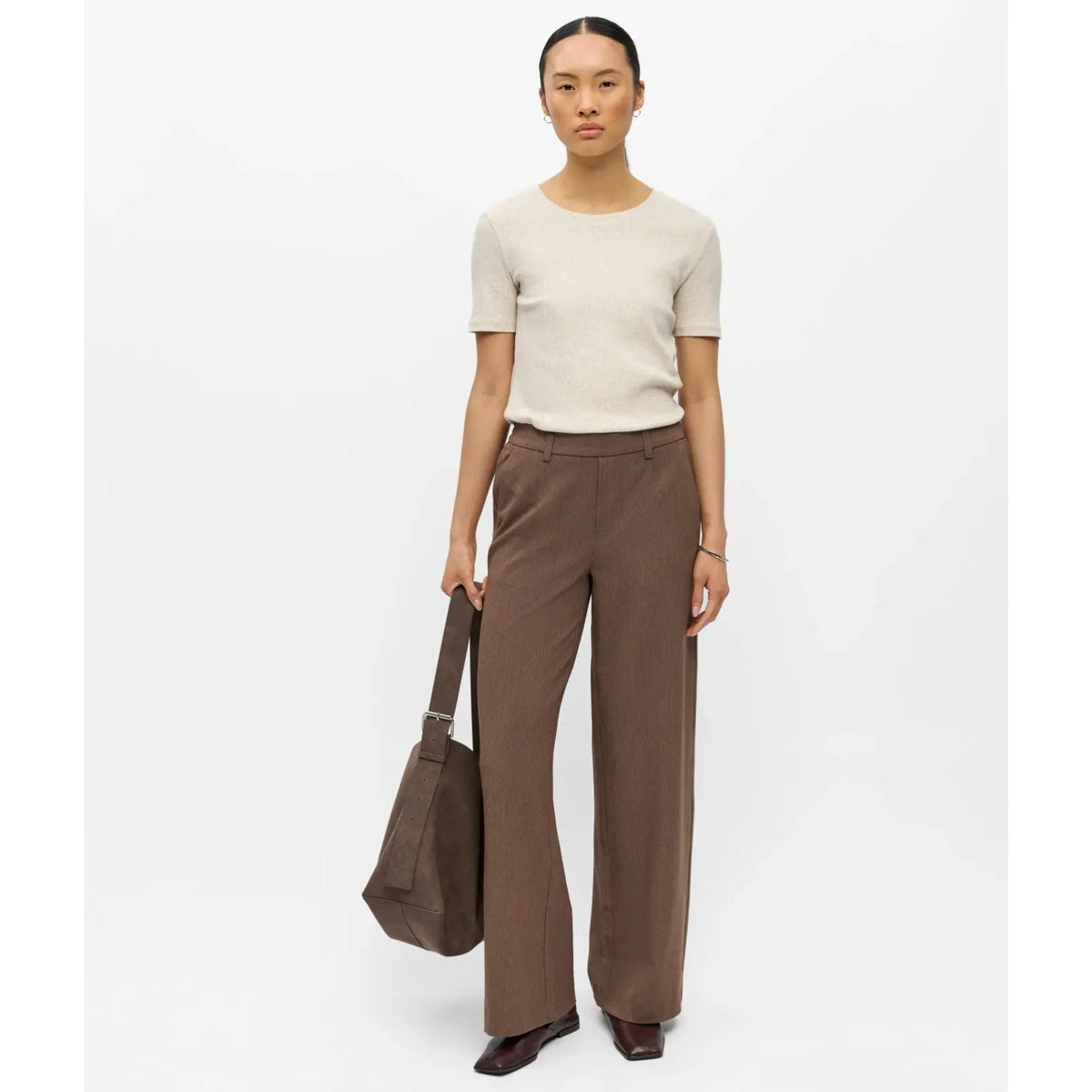 Carafe melange wide fit pantalon Lisa - Capuchon Fashion