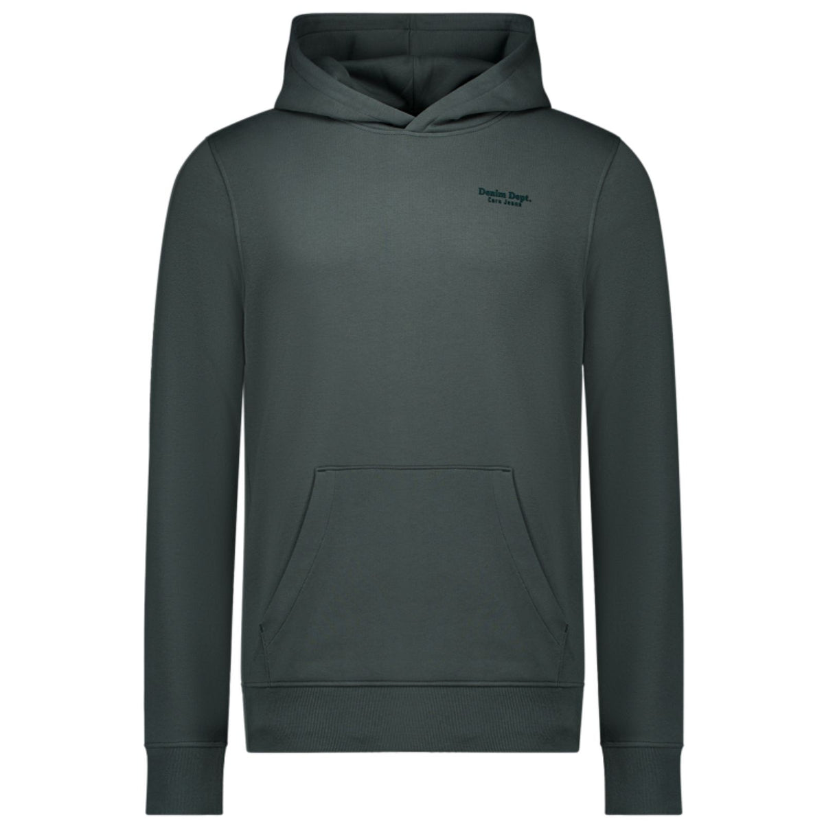 Donkergroene sweat capuchon hoodie Tylo