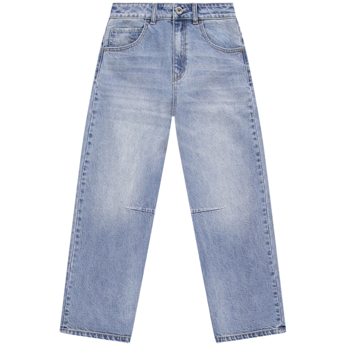 Stone Used barrel fit jeans Des