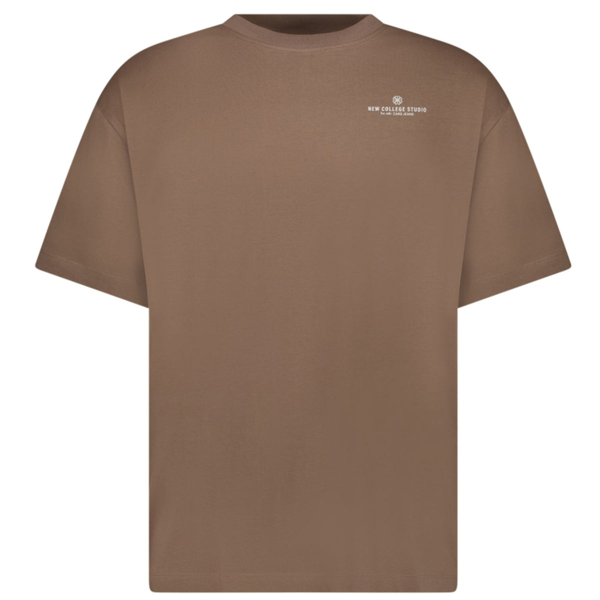 Lichtbruin backprint t-shirt Nizzy