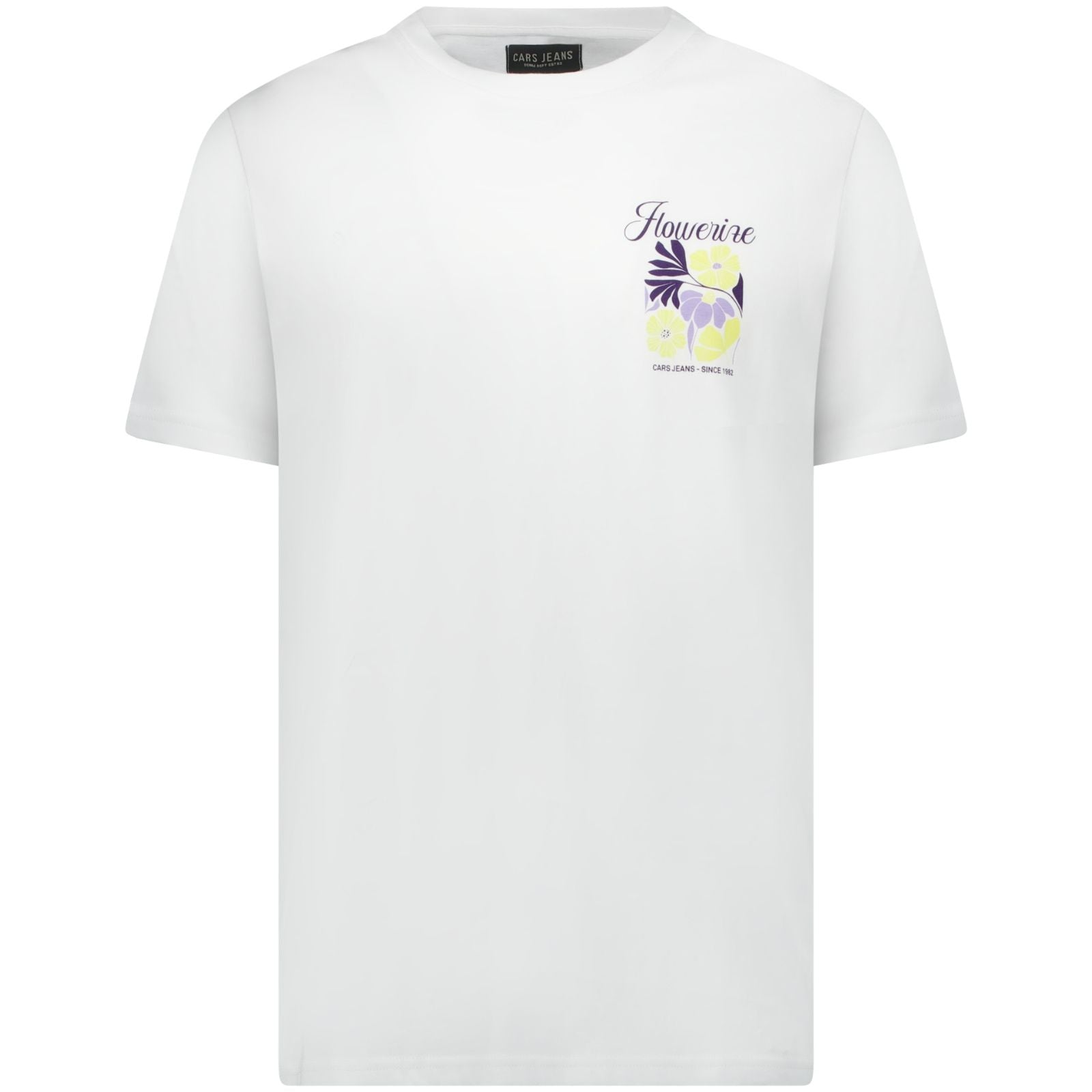 Wit ronde hals backprint t-shirt Ritzo