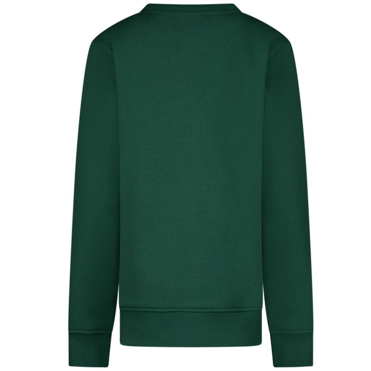 Donkergroene ronde hals sweater Bramie