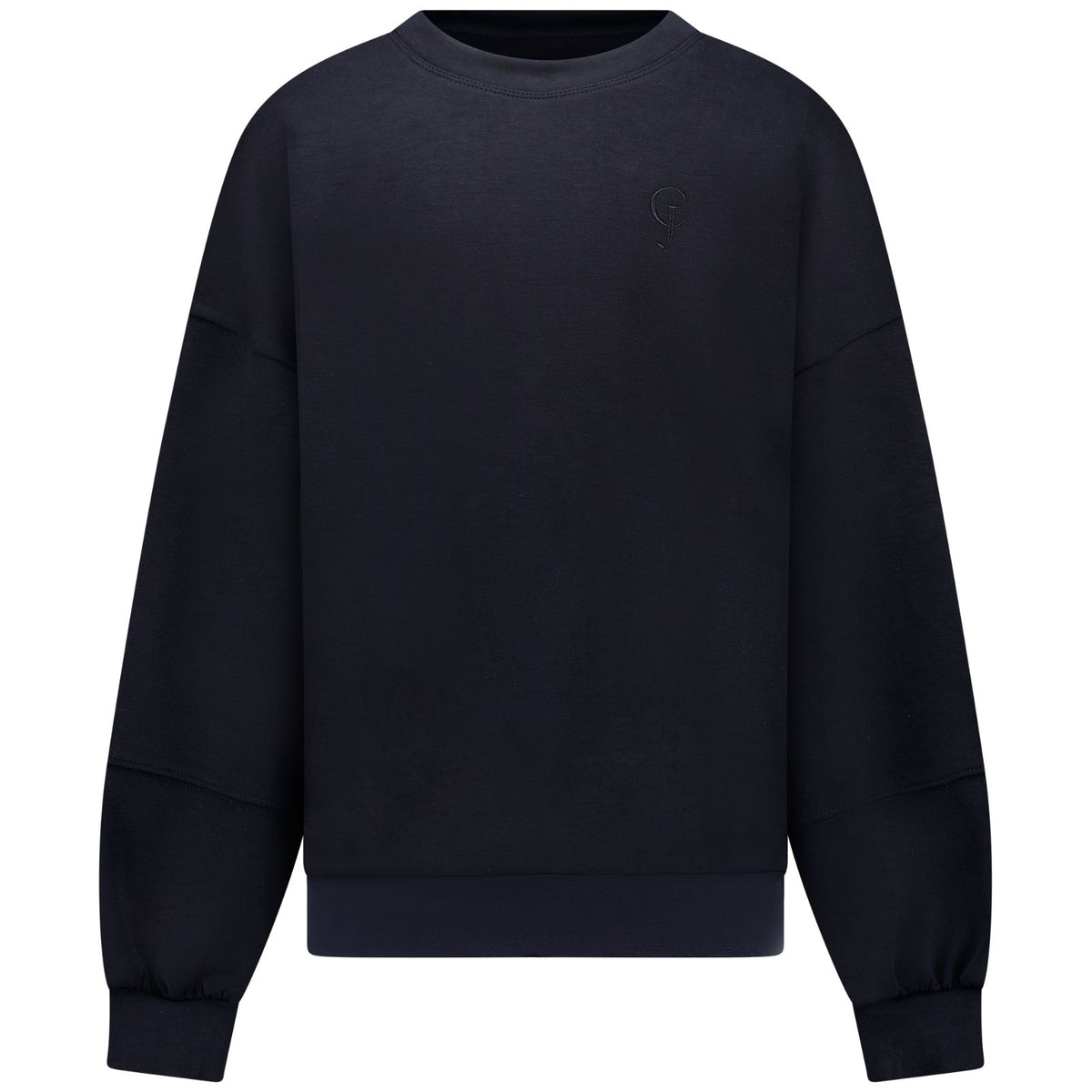 Zwarte ronde hals sweater Remi