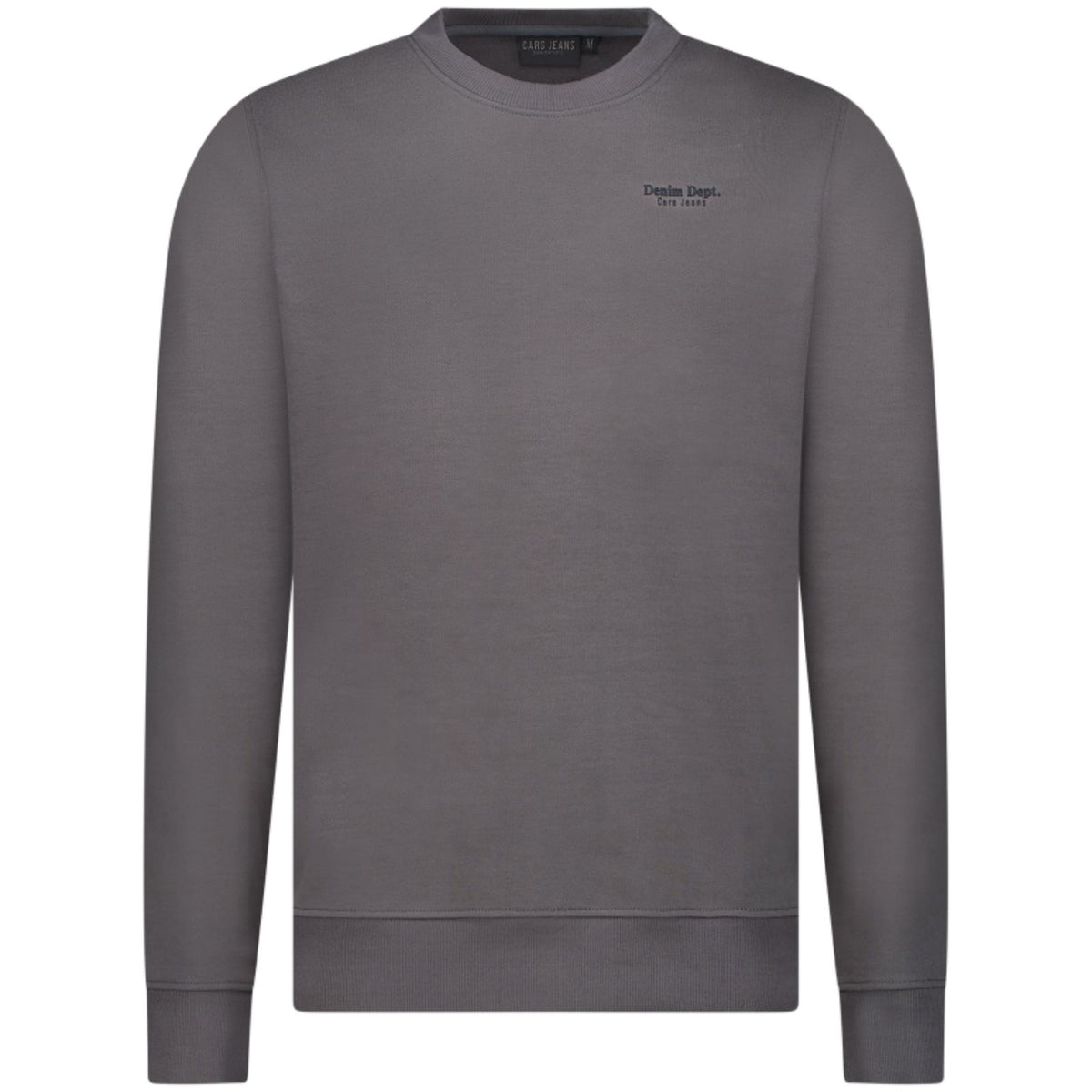 Donkergrijze backprint sweater Isaac
