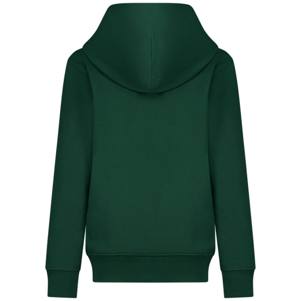 Donkergroen effen capuchon vest Yutto