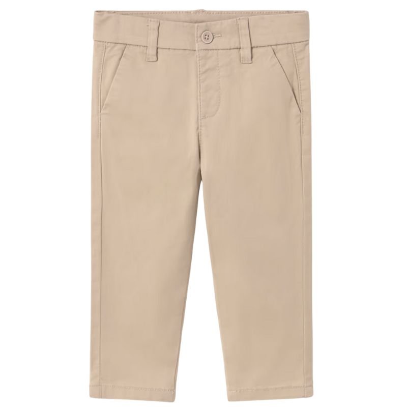 Cashew beige twill basic broek 522 - Capuchon Fashion