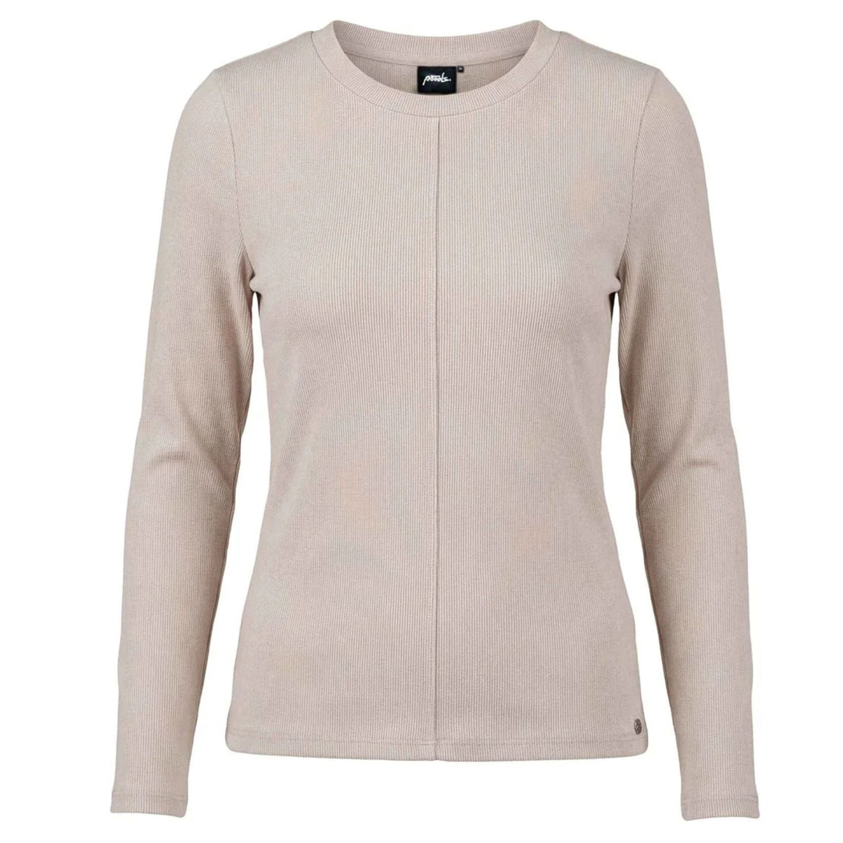 Chalkgrijze t-shirt longsleeve 633268 - Capuchon Fashion