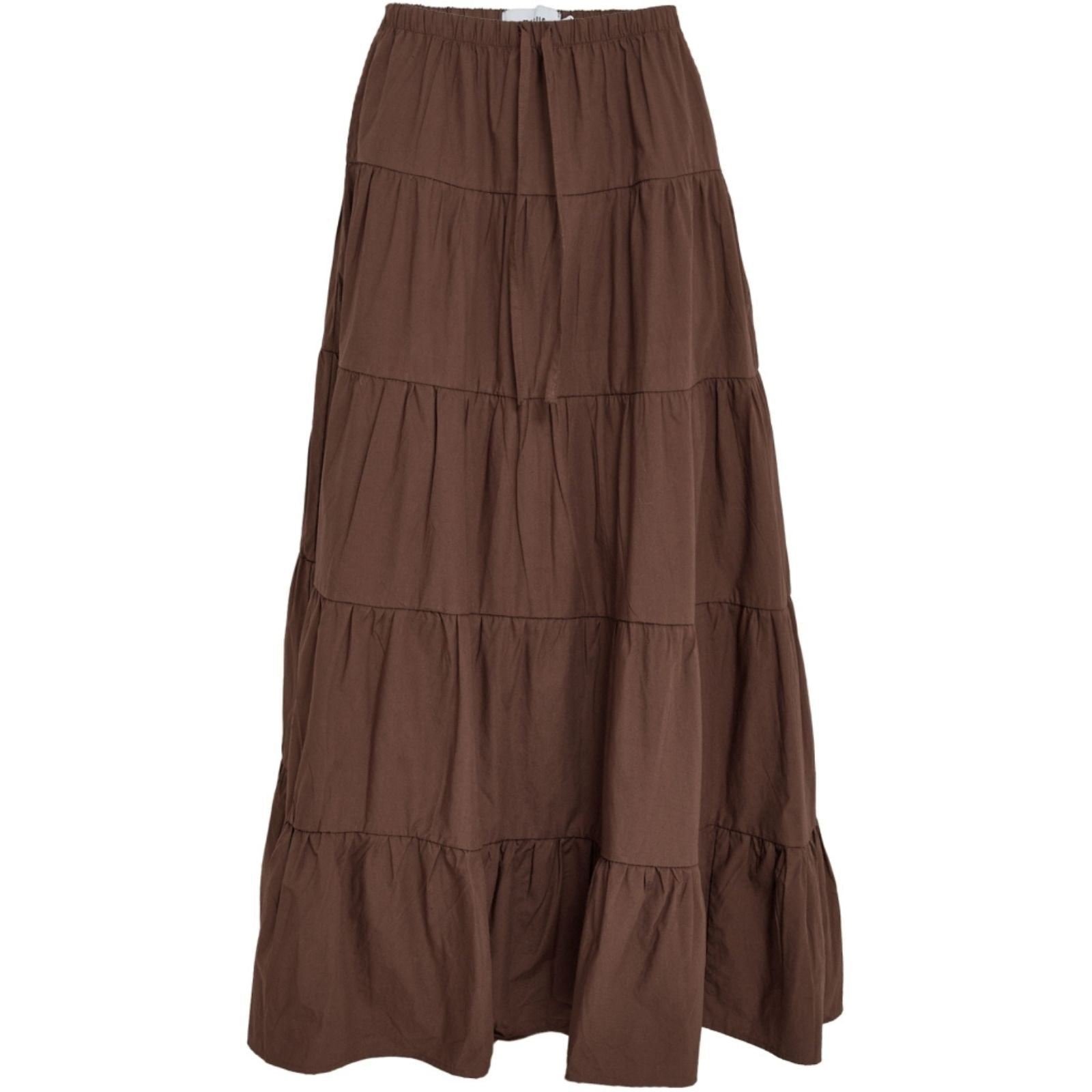 Chestnut katoenen maxi rok Freya - Capuchon Fashion