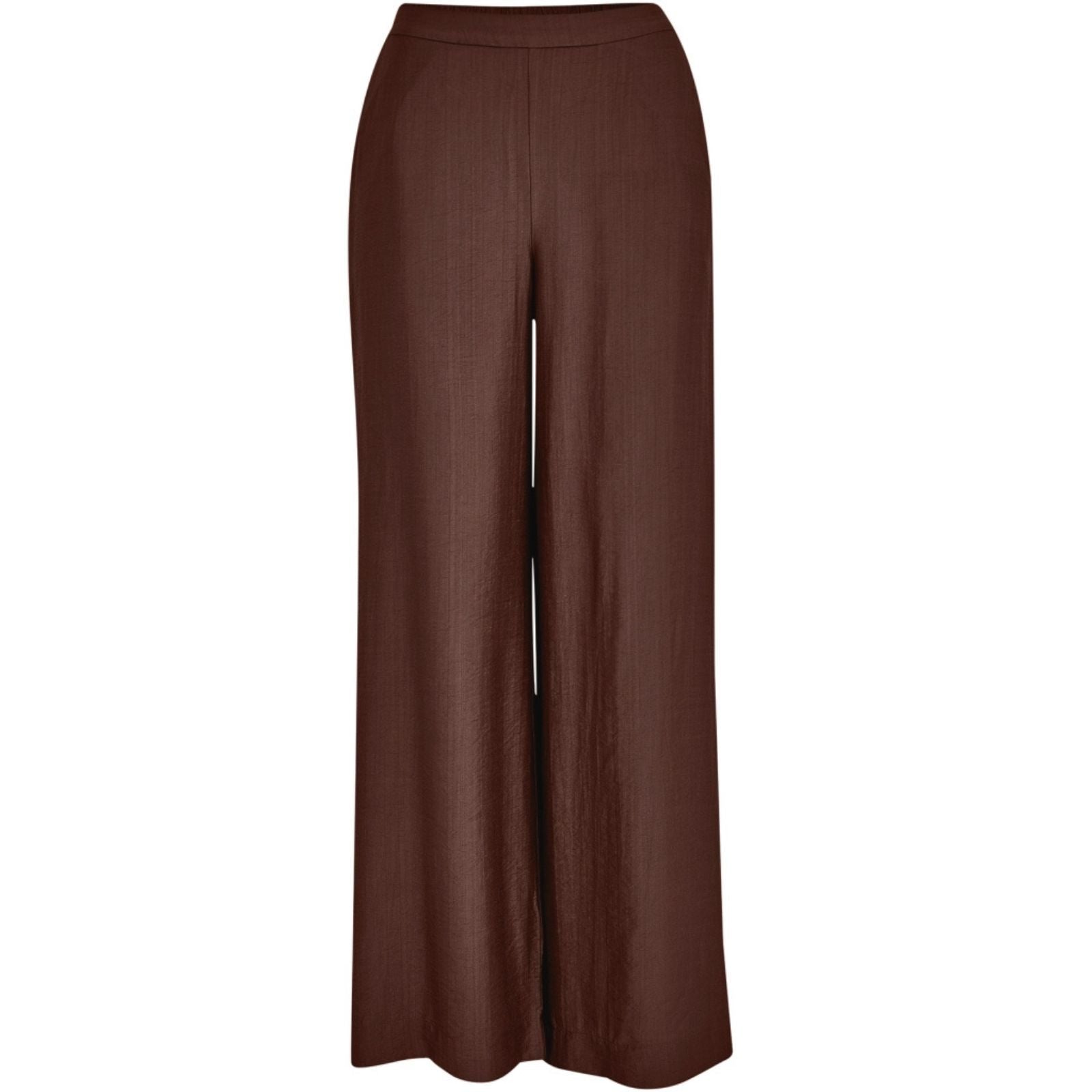 Chestnut viscose wide leg pant Seria - Capuchon Fashion