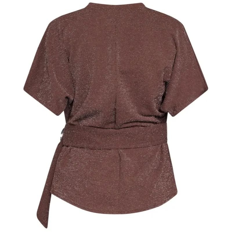 Chocoladebruin met zilveren top Gelia - Capuchon Fashion