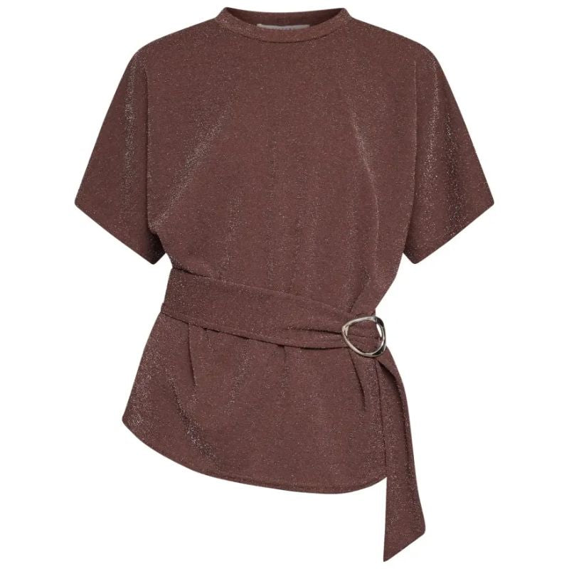 Chocoladebruin met zilveren top Gelia - Capuchon Fashion