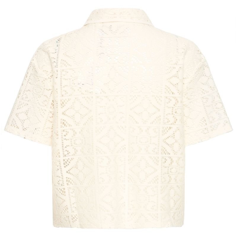 Cloud Dancer knitted ss shirt Naima - Capuchon Fashion