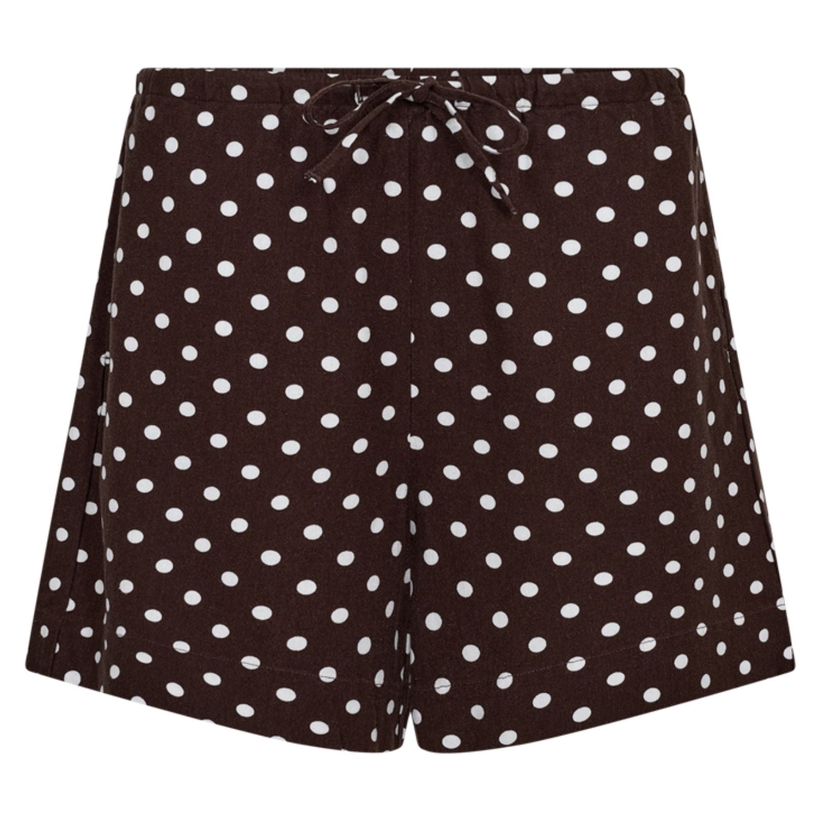 Coffee Bean met brilliant white geprinte short Lavisco - Capuchon Fashion