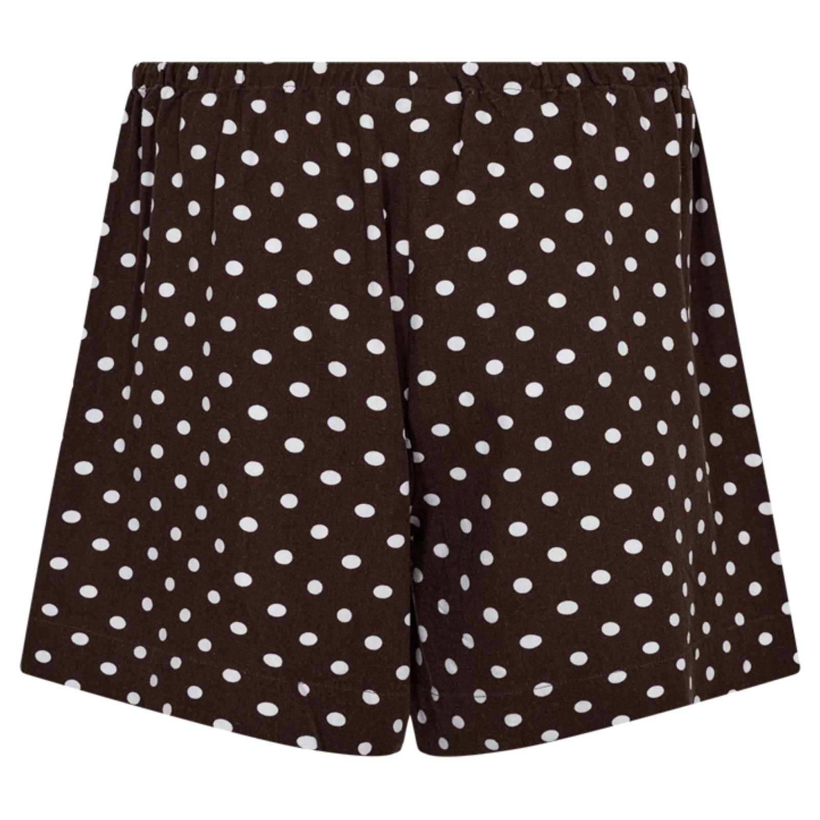 Coffee Bean met brilliant white geprinte short Lavisco - Capuchon Fashion