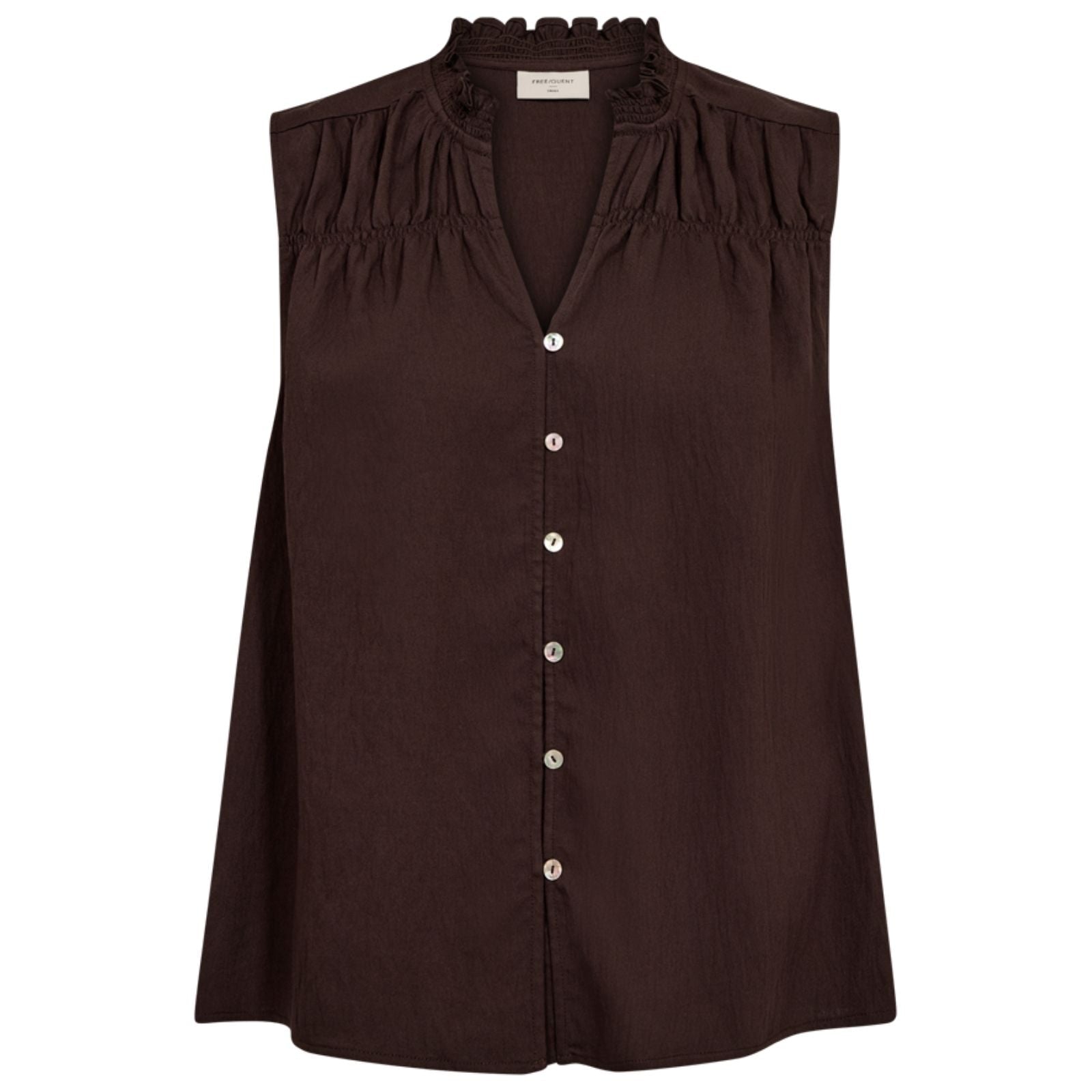 Coffee Bean woven blouse Sally - Capuchon Fashion