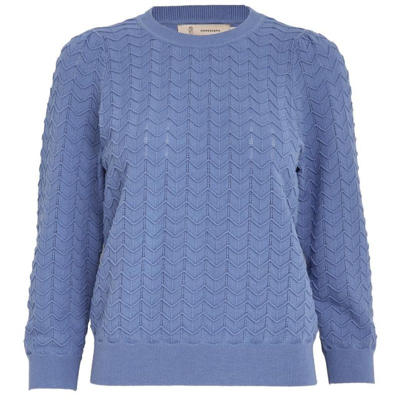 Cornflower Blue 3/4 sleeve pullover Rosy - Capuchon Fashion