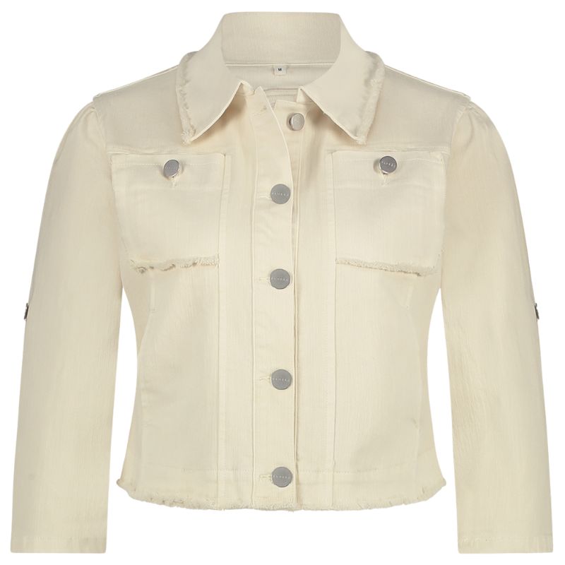 Cream jacket Zaza - Capuchon Fashion