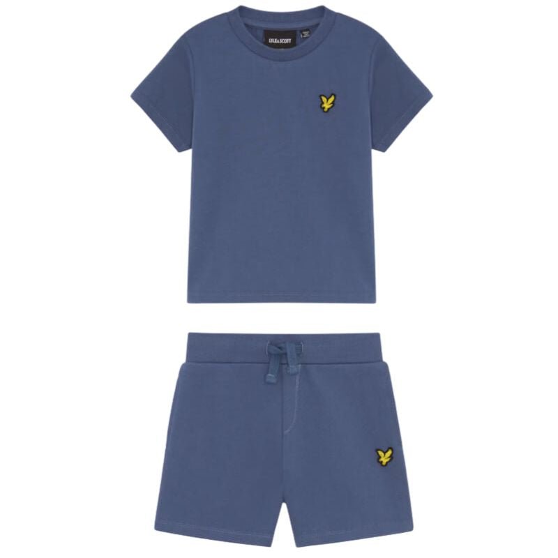 Dark Cornflower t-shirt & short set - Capuchon Fashion