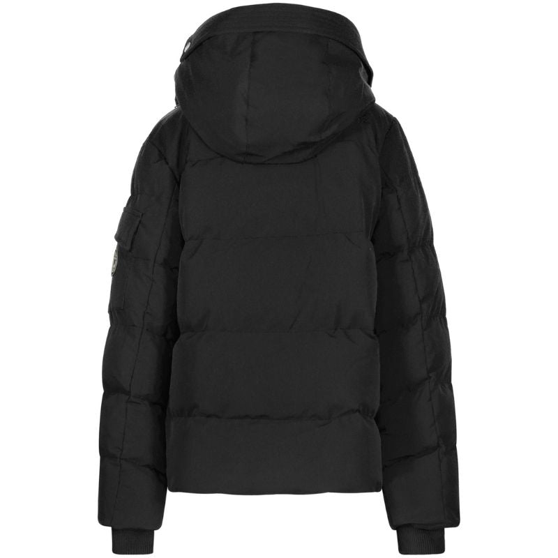 Diepzwarte puffer jacket Camden - Capuchon Fashion