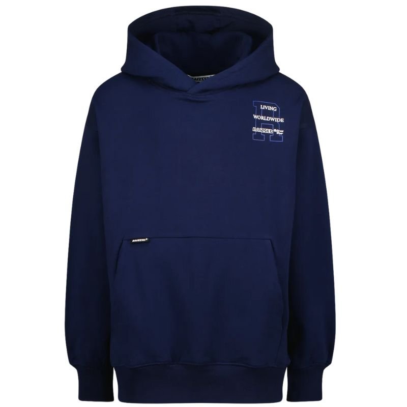 Donkerblauw geprinte hoodie Nocussed - Capuchon Fashion