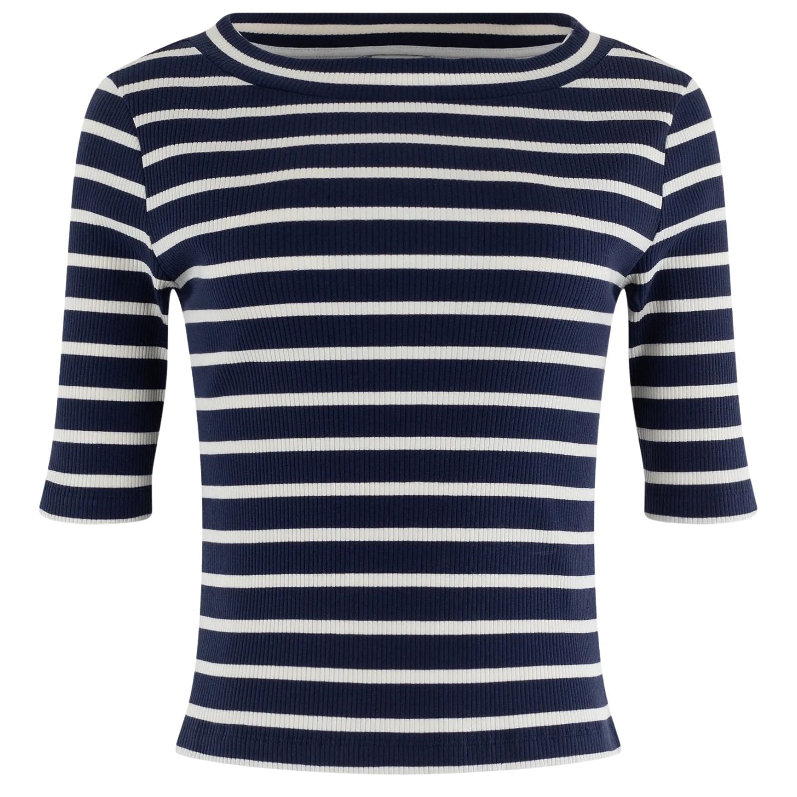 Donkerblauw gestreept t-shirt Kelly - Capuchon Fashion