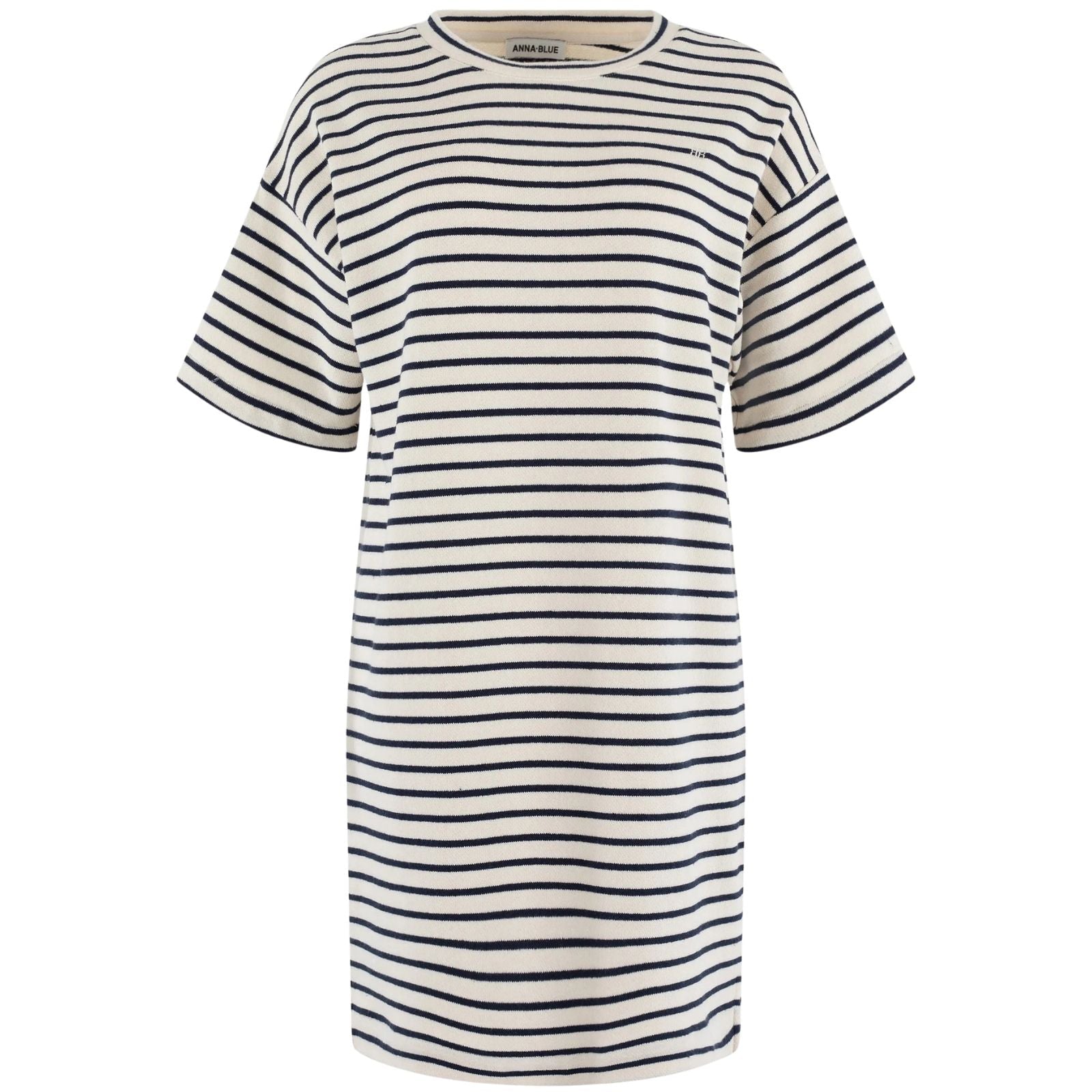 Donkerblauw gestreepte jurk Striper - Capuchon Fashion