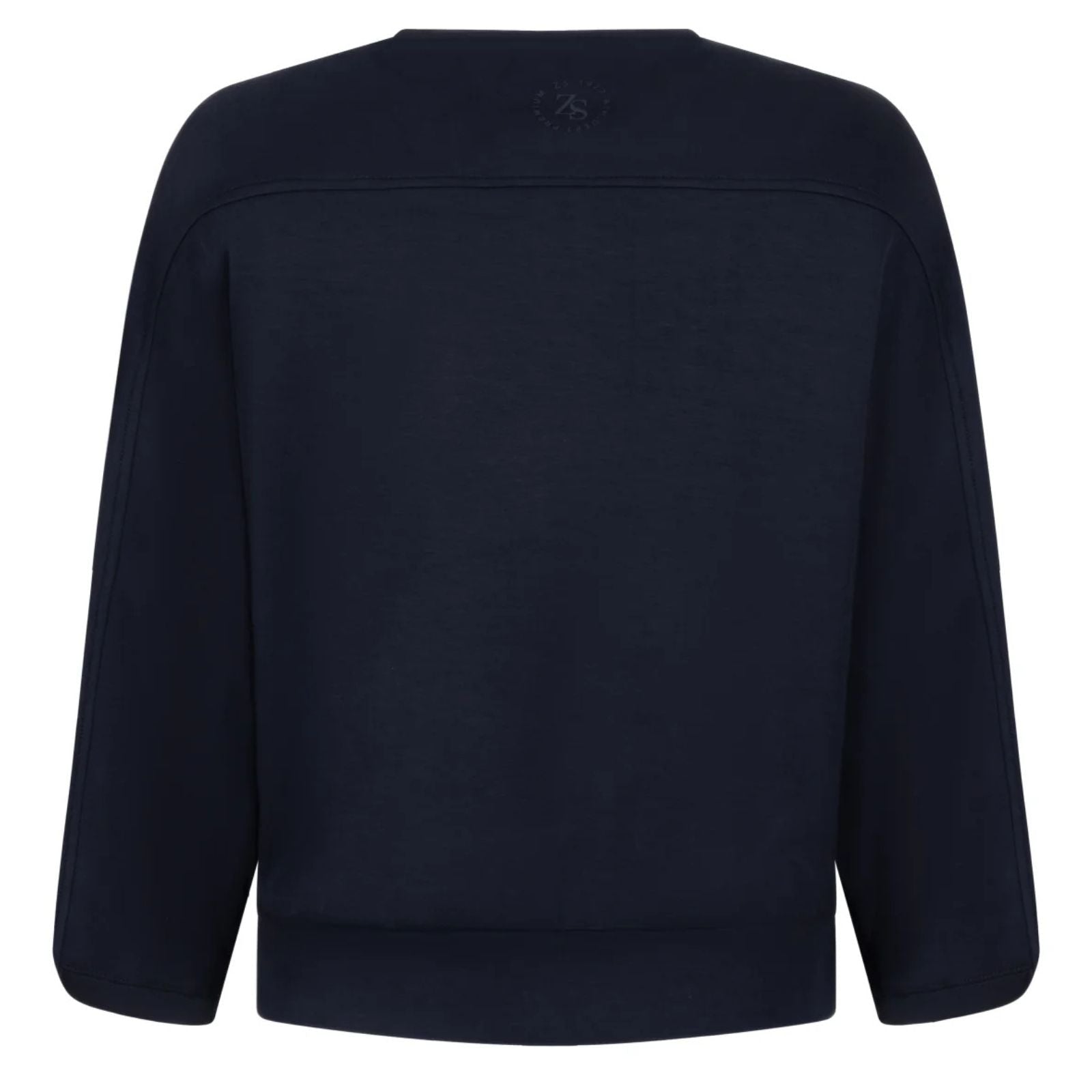 Donkerblauw knit modal vest Solange - Capuchon Fashion