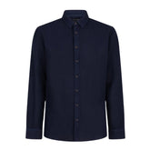 Donkerblauw linnen shirt Ruben - Capuchon Fashion