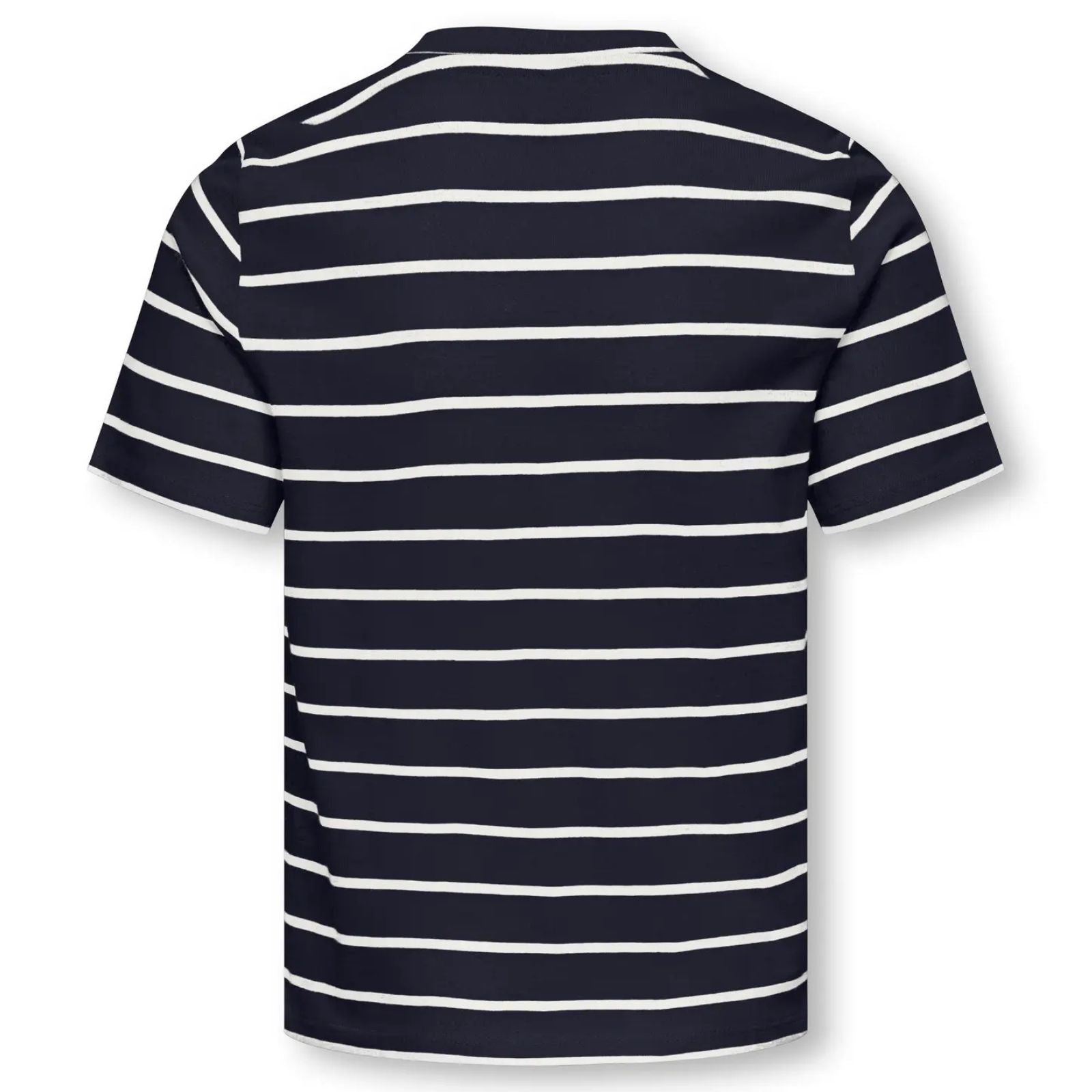 Donkerblauw met wit gestreept t-shirt Helle - Capuchon Fashion