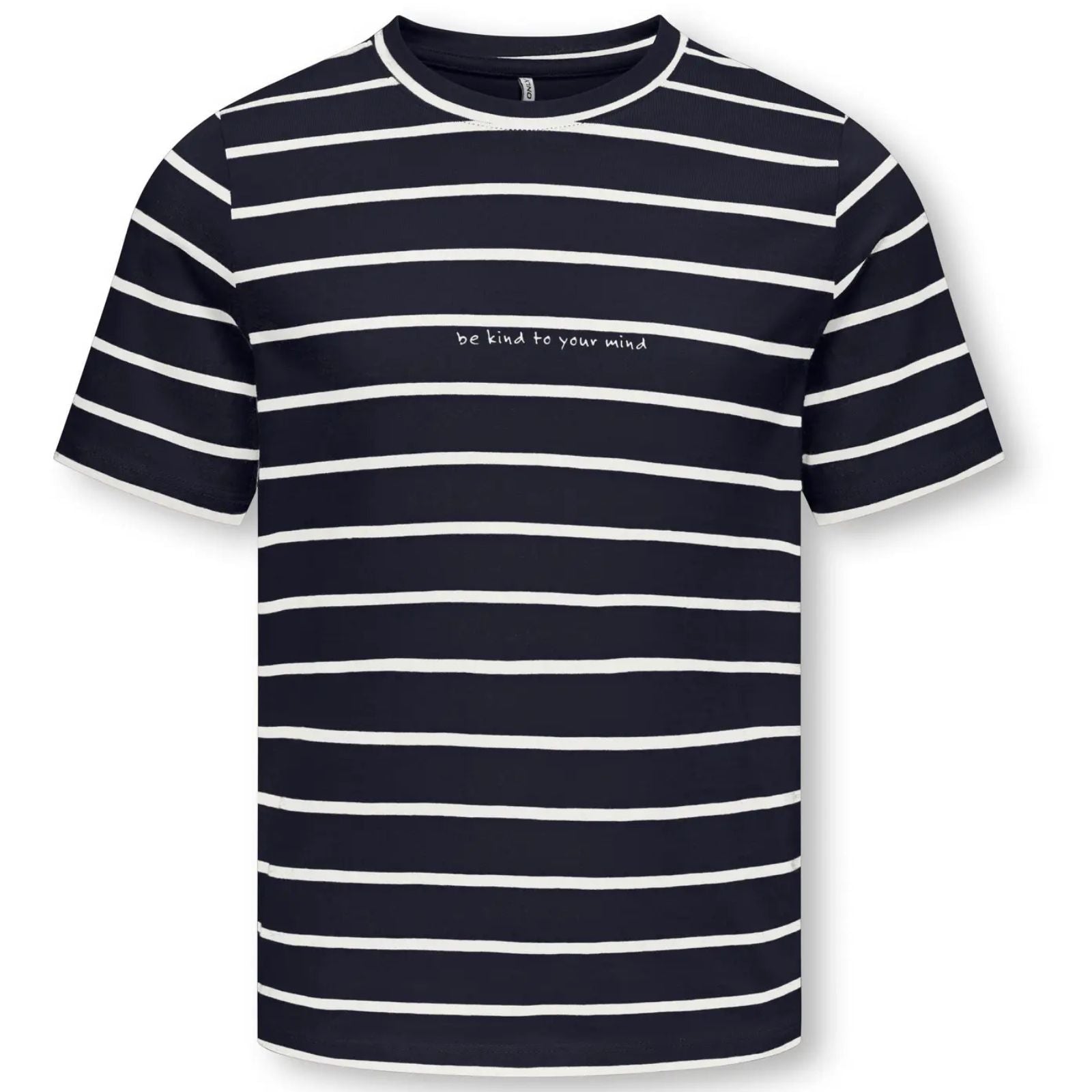 Donkerblauw met wit gestreept t-shirt Helle - Capuchon Fashion