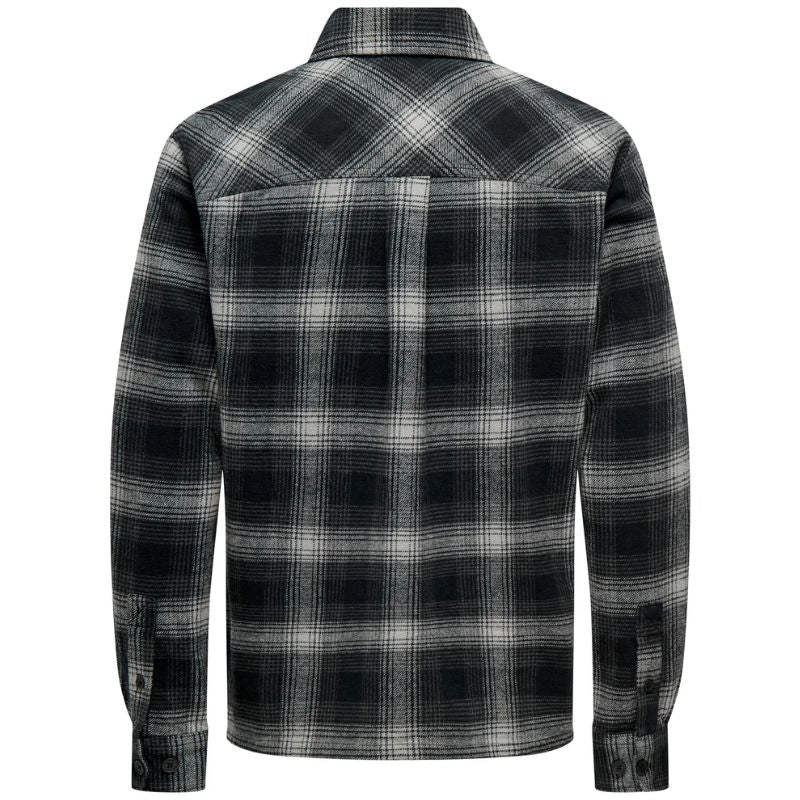 Donkerblauw over shirt Check Cedric - Capuchon Fashion