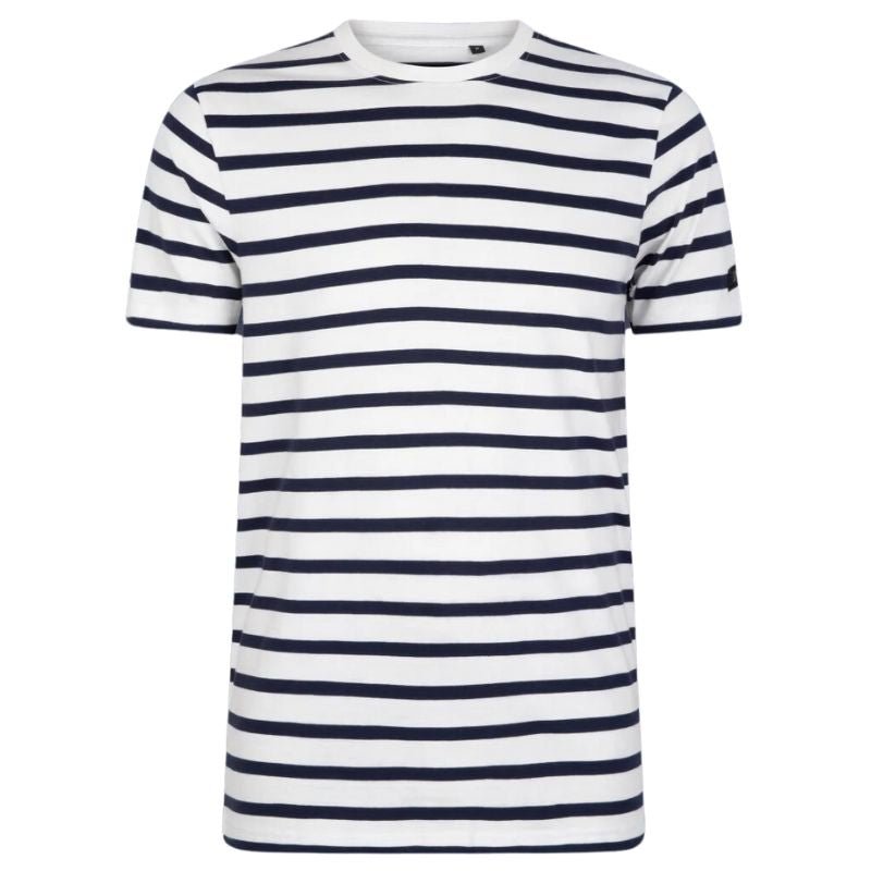 Donkerblauw striped t - shirt Tim - Capuchon Fashion