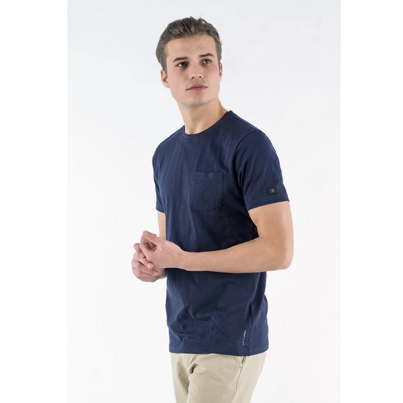 Donkerblauw t - shirt Frank - Capuchon Fashion