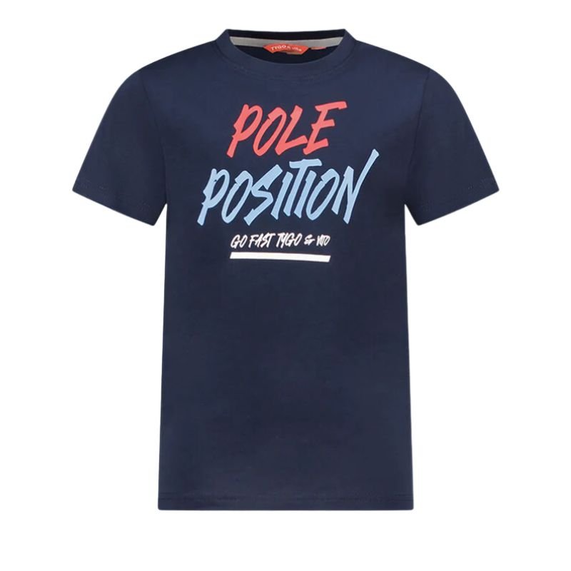 Donkerblauw t-shirt Jaimy - Capuchon Fashion